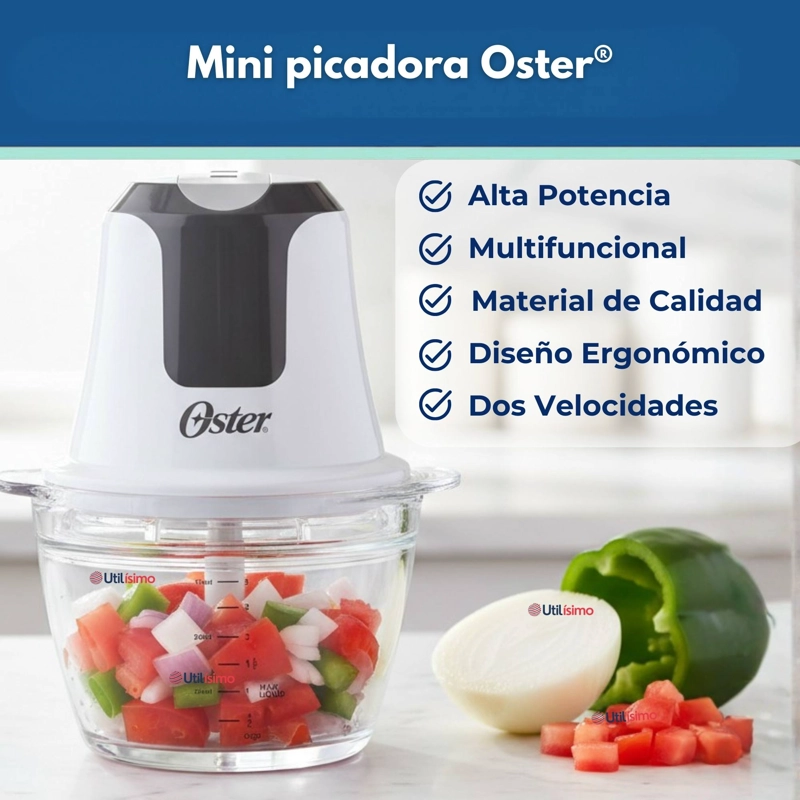MINI PICADORA OSTER® 3 TAZAS CON TAZON DE VIDRIO FPSTFP3340 VERSION 2026 - 7