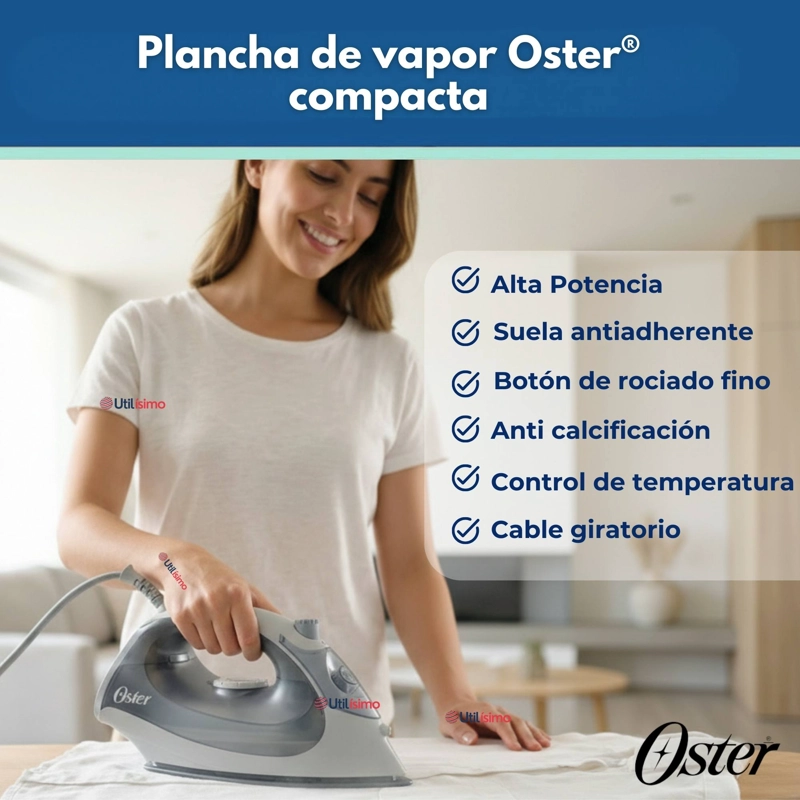 PLANCHA DE VAPOR OSTER® COMPACTA GCSTBS5001 VERSION 2026 - 7