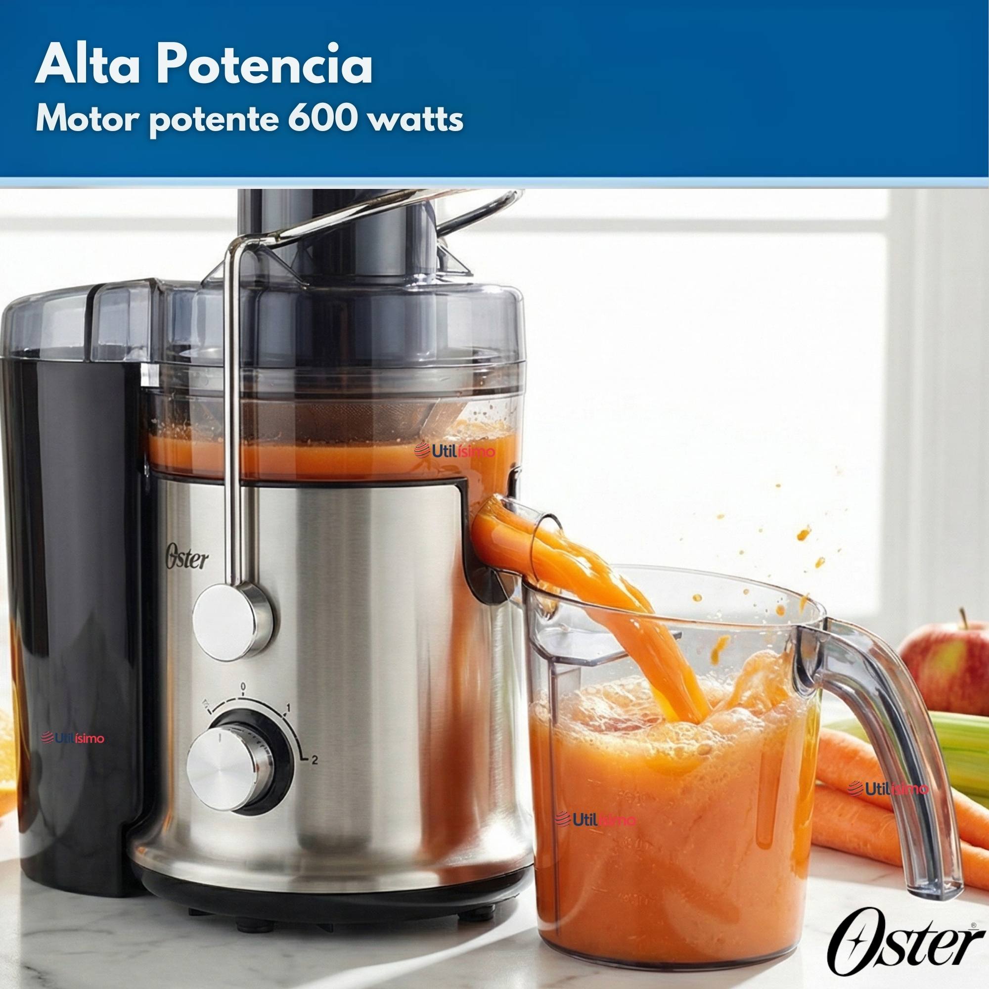 OSTER® EXTRACTOR DE JUGOS, CON 2 VELOCIDADES + PULSO,FACIL DE LIMPIAR, NEGRO Y PLATEADO,FPSTJE320S - 9