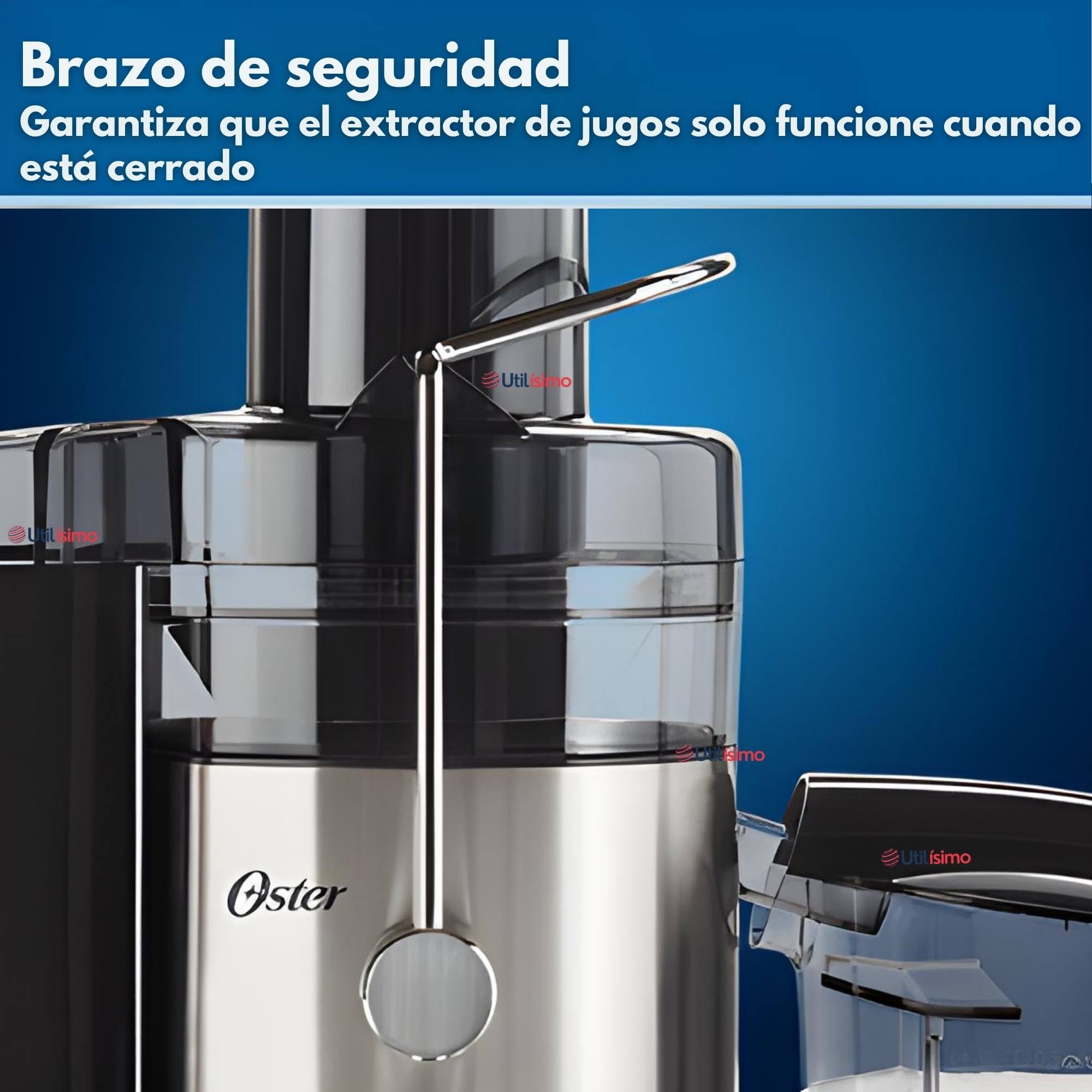 OSTER® EXTRACTOR DE JUGOS, CON 2 VELOCIDADES + PULSO,FACIL DE LIMPIAR, NEGRO Y PLATEADO,FPSTJE320S - 11