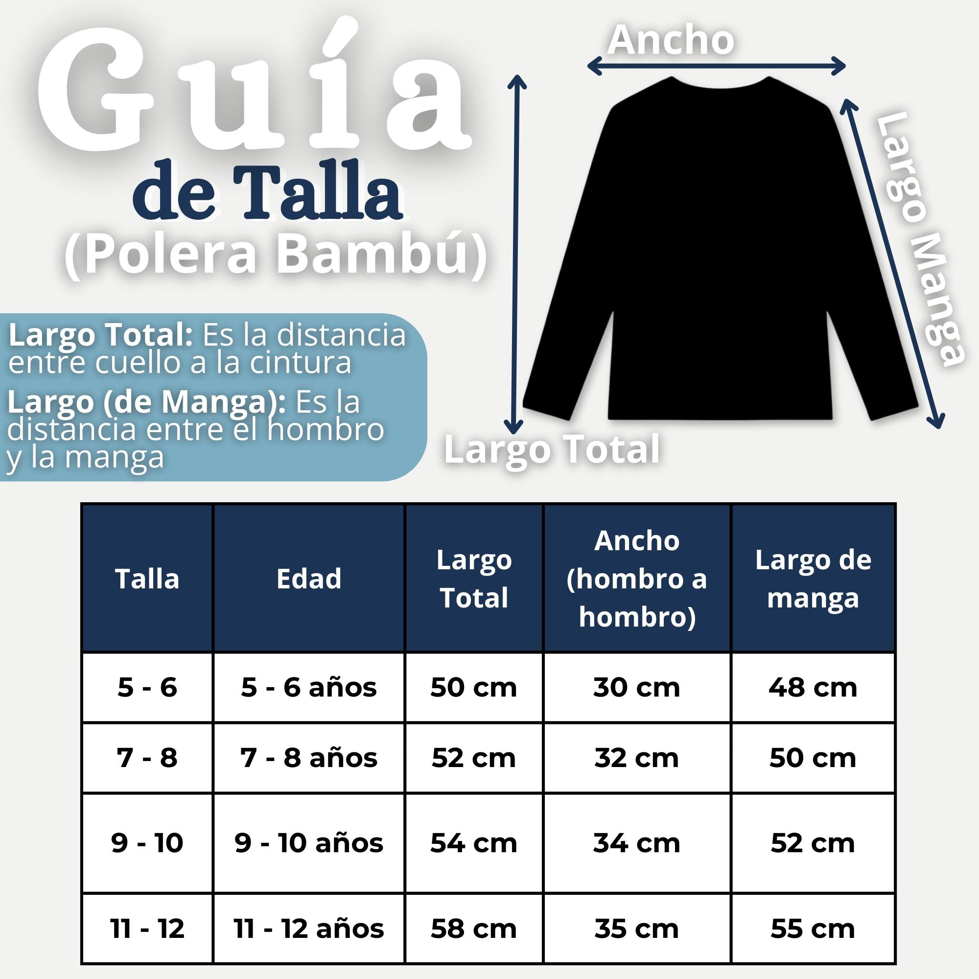 PACK 6 POLERAS CAMISETAS BAMBU CUELLO REDONDO PRIMERA CAPA MANGA LARGA COLORES SURTIDO NIÑO - 2