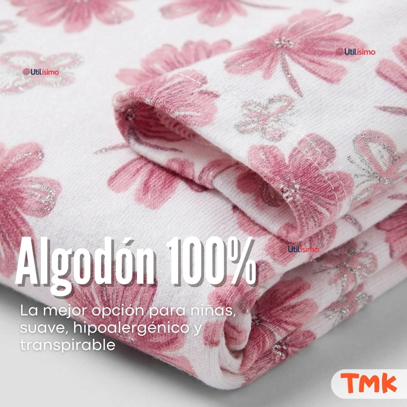PACK 5 BODYS MANGA LARGA 100% ALGODON BEBE  NIÑA KOALA DREAMER - 7