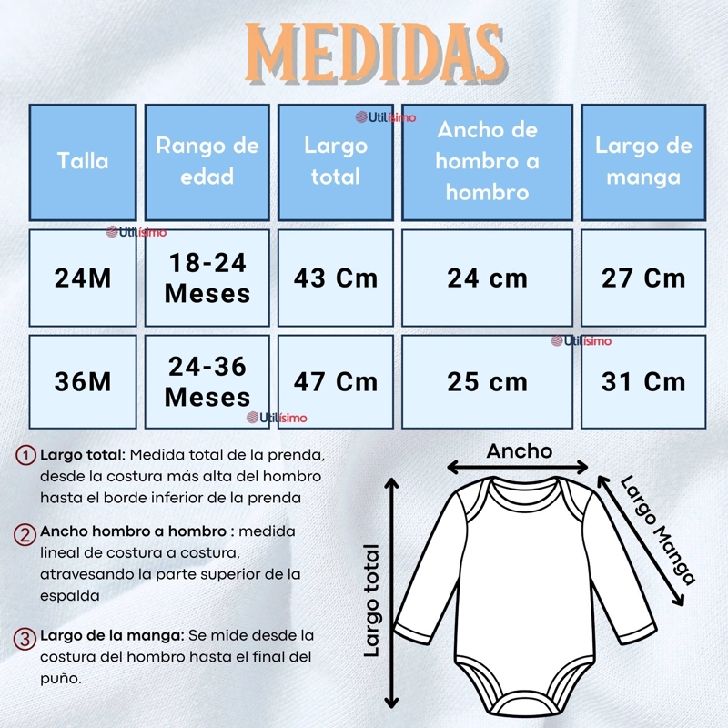 PACK 5 BODYS MANGA LARGA 100% ALGODON BEBE  NIÑO FRIENDLY SAFARI - 5
