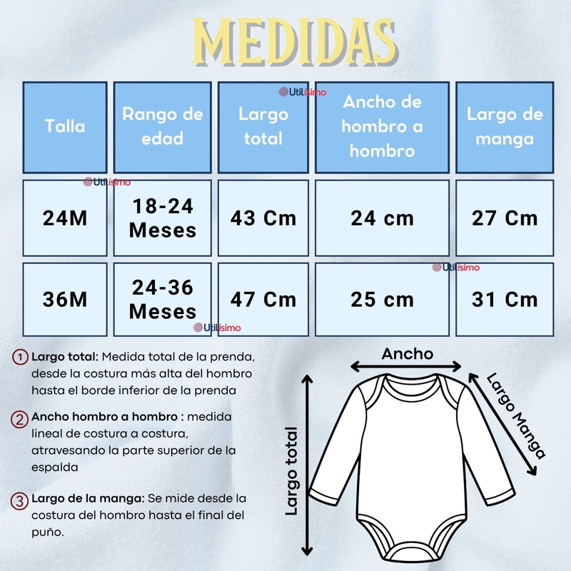PACK 5 BODYS MANGA LARGA 100% ALGODON BEBE  NIÑO WILD TIGER - 6