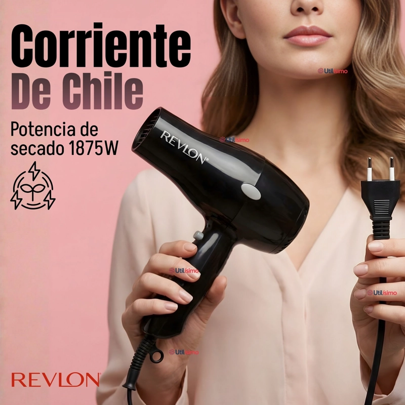 SECADOR DE CABELLO REVLON COMPACTO RVDR5260BLA2 1875W NEGRO - 9