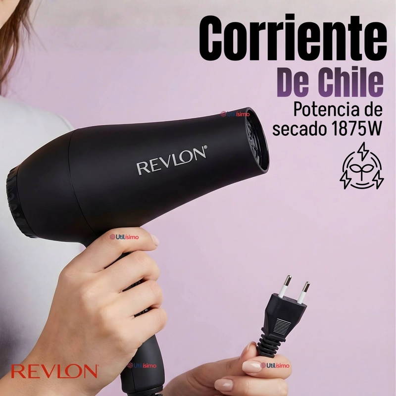 SECADOR DE CABELLO REVLON SMOOTH BRILLIANCE 1875W NEGRO - 5