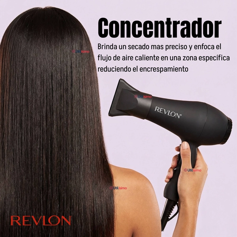 SECADOR DE CABELLO REVLON SMOOTH BRILLIANCE 1875W NEGRO - 14