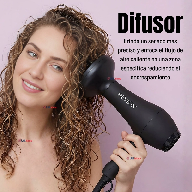 SECADOR DE CABELLO REVLON SMOOTH BRILLIANCE 1875W NEGRO - 2