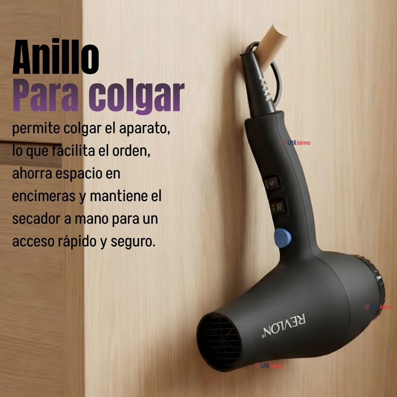 SECADOR DE CABELLO REVLON SMOOTH BRILLIANCE 1875W NEGRO - 4