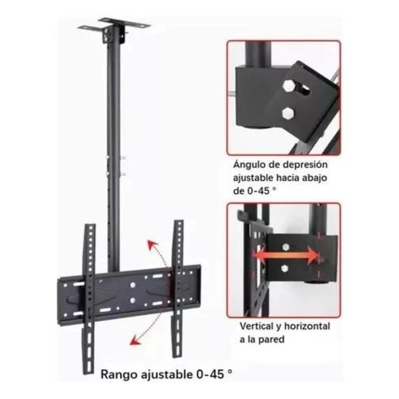 SOPORTE TV TECHO O PARED AJUSTABLE BASE 26 A 55 PULGADAS - 3
