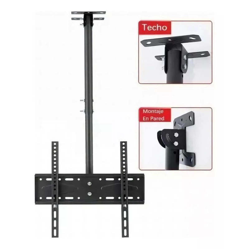 SOPORTE TV TECHO O PARED AJUSTABLE BASE 26 A 55 PULGADAS - 4