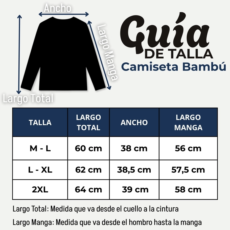 PACK 3 CAMISETAS POLERAS BAMBU PRIMERA CAPA NEGRO MANGA LARGA MUJER - 5