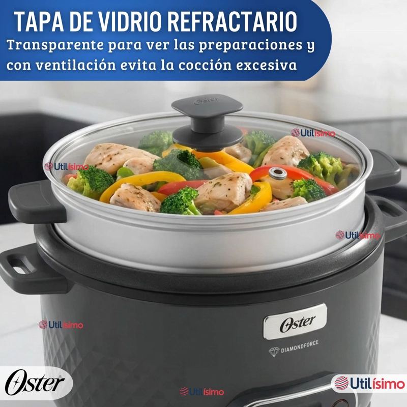 OSTER ARROCERA, 3 EN 1, 12 TAZASFUNCION SOFRITO, VAPORERA, RECUBRIMIENTO ANTIADHERENTE OSTER - 9