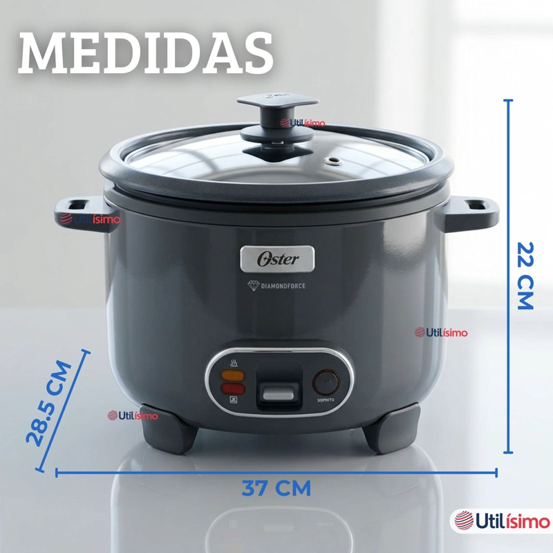OSTER ARROCERA, 3 EN 1, 12 TAZASFUNCION SOFRITO, VAPORERA, RECUBRIMIENTO ANTIADHERENTE OSTER - 4