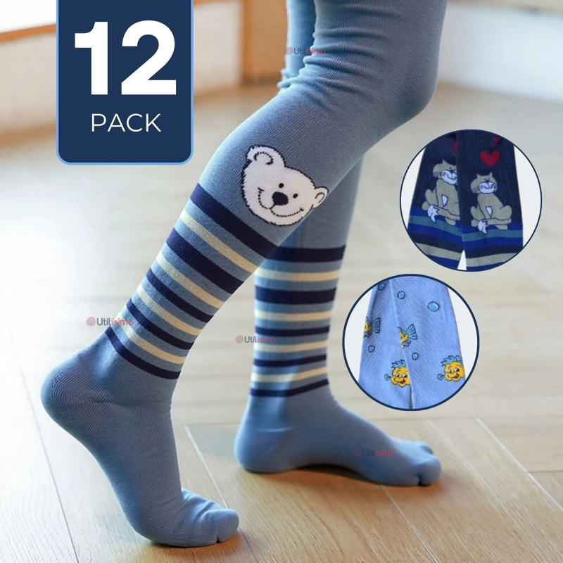 PACK 12 PANTYS PRIMERA CAPA DISEÑOS SURTIDOS BALLERINA NIÑO - 1