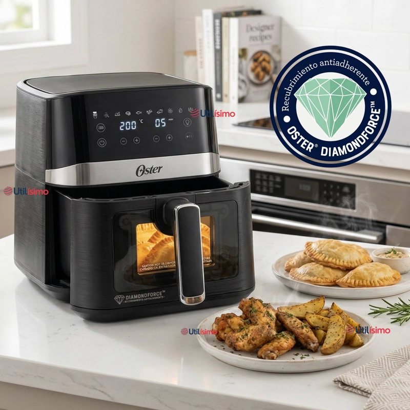 FREIDORA DE AIRE DIGITAL OSTER® CON RECUBRIMIENTO OSTER® DIAMONDFORCE, 4L DE CAPACIDAD, CKSTAF40WDDF - 1