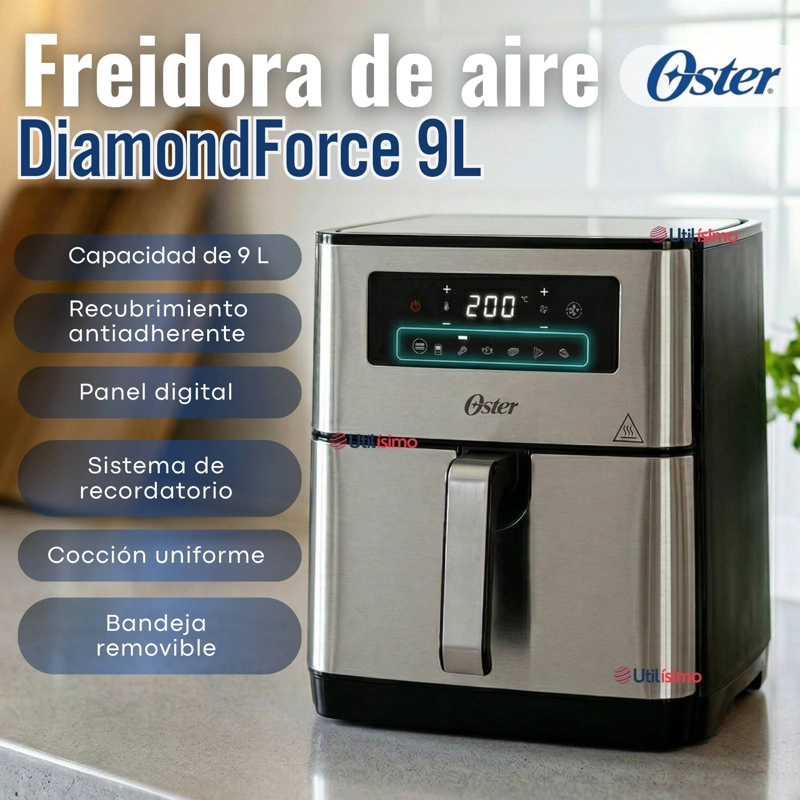 FREIDORA DE AIRE DIGITAL OSTER® CON CAPACIDAD DE 9L CKSTAF90D 1550W - 5