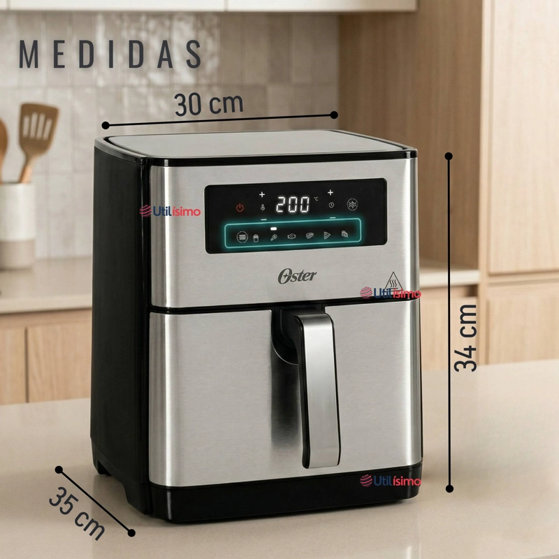 FREIDORA DE AIRE DIGITAL OSTER® CON CAPACIDAD DE 9L CKSTAF90D 1550W - 3