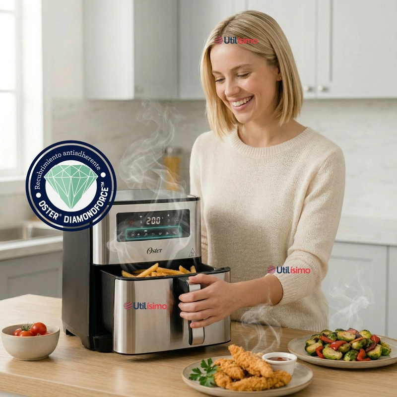 FREIDORA DE AIRE DIGITAL OSTER® CON CAPACIDAD DE 9L CKSTAF90D 1550W - 1