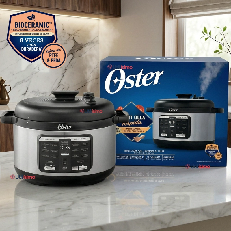 OSTER MULTI-OLLA RAPIDA OVALADA DE 5.7L CON 15 FUNCIONES CKSTPCECOV57 900W