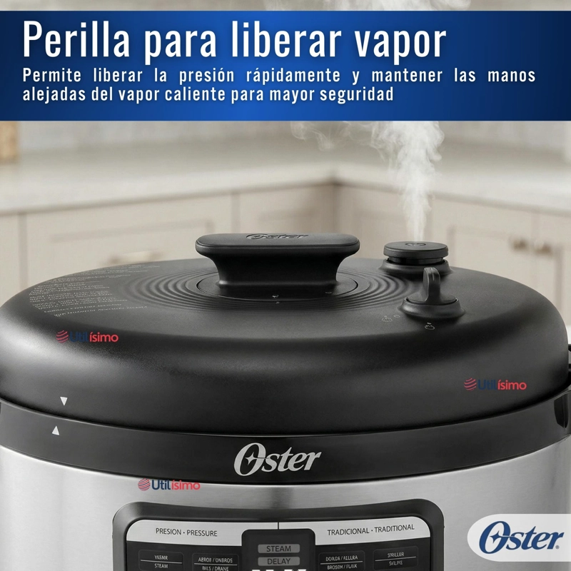 MULTI-OLLA RAPIDA OVALADA DE 5.7L CON 15 FUNCIONES CKSTPCECOV57 900W - 9