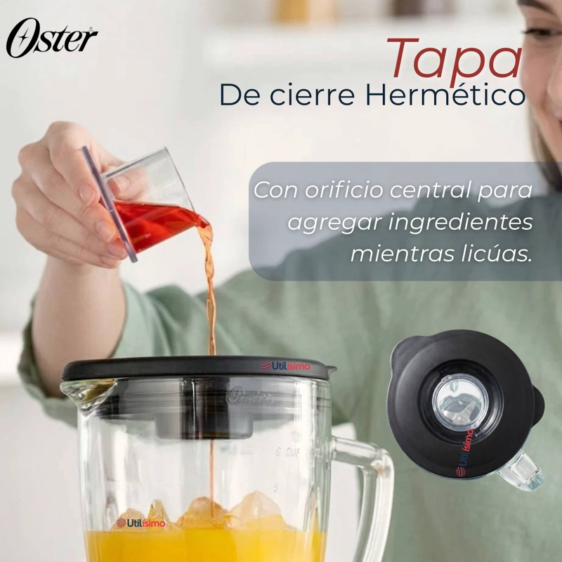 LICUADORA OSTER® CON VASO DE VIDRIO Y 6 VELOCIDADES MAS PULSO 800 WATTS 1,5LITROS - 11