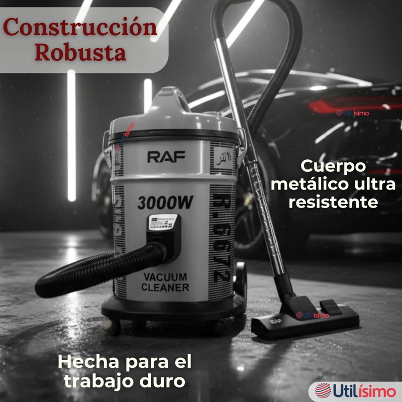 ASPIRADORA VACUUM CICLONICA SUCCION FUERTE 3000W POTENTE 25 LITROS - 9