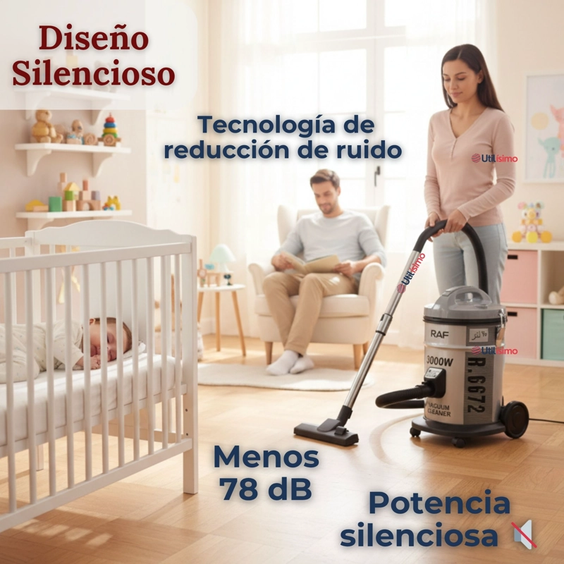 ASPIRADORA VACUUM CICLONICA SUCCION FUERTE 3000W POTENTE 25 LITROS - 8