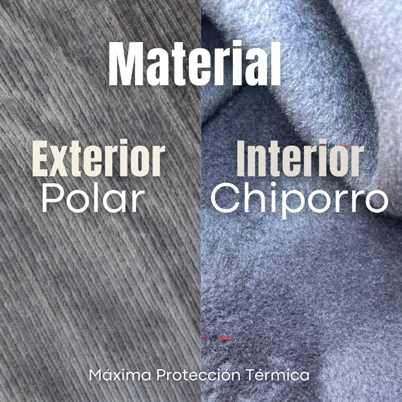 PANTALON COTELE  PALAZZO POLAR CON CHIPORRO ELASTICADO TERMICO GRIS MELANGE - 7