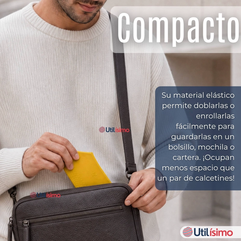 PACK 3 PARES FUNDAS CUBRE ZAPATOS HOMBRE IMPERMEABLE SURTIDAS SILICONA ANTIDESLIZANTE - 8