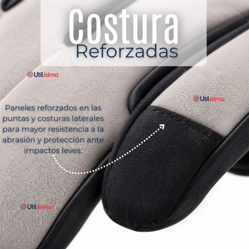 GUANTES PARA MOTO IMPERMEABLES GRIS TOUCHSCREEN ANTIDESLIZANTES TE RMICOS - 5