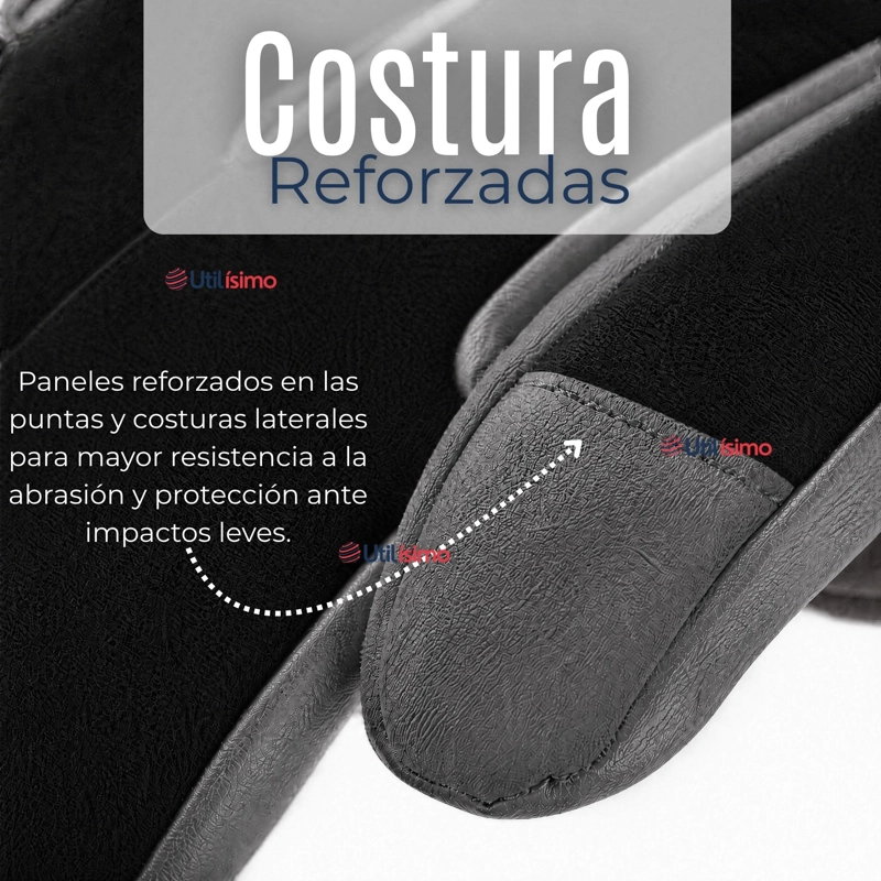 GUANTES PARA MOTO IMPERMEABLES NEGRO TOUCHSCREEN ANTIDESLIZANTES TE RMICOS - 5