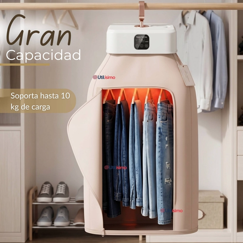 SECADORA ROPA PORTATIL COMPACTO ELECTRICO BAJO CONSUMO 900W - 1000W - 5