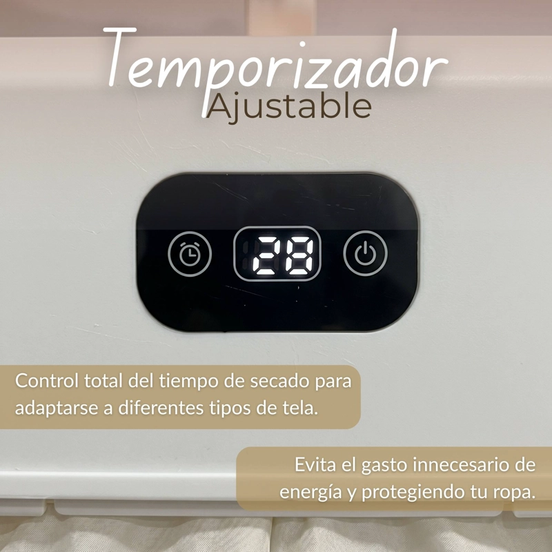 SECADORA ROPA PORTATIL COMPACTO ELECTRICO BAJO CONSUMO 900W - 1000W - 6