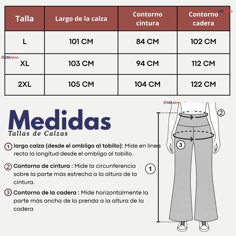 CALZA POLAR CON CHIPORRO PALAZZO MUJER ELASTICADA TERMICA GRIS MELANGE - 4