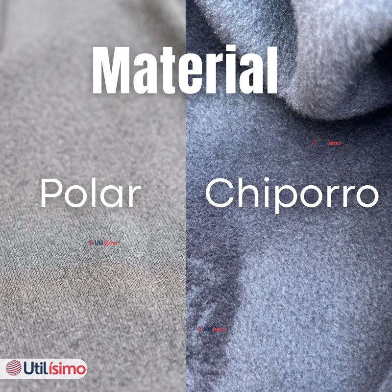 CALZA POLAR CON CHIPORRO PALAZZO MUJER ELASTICADA TERMICA GRIS MELANGE - 8