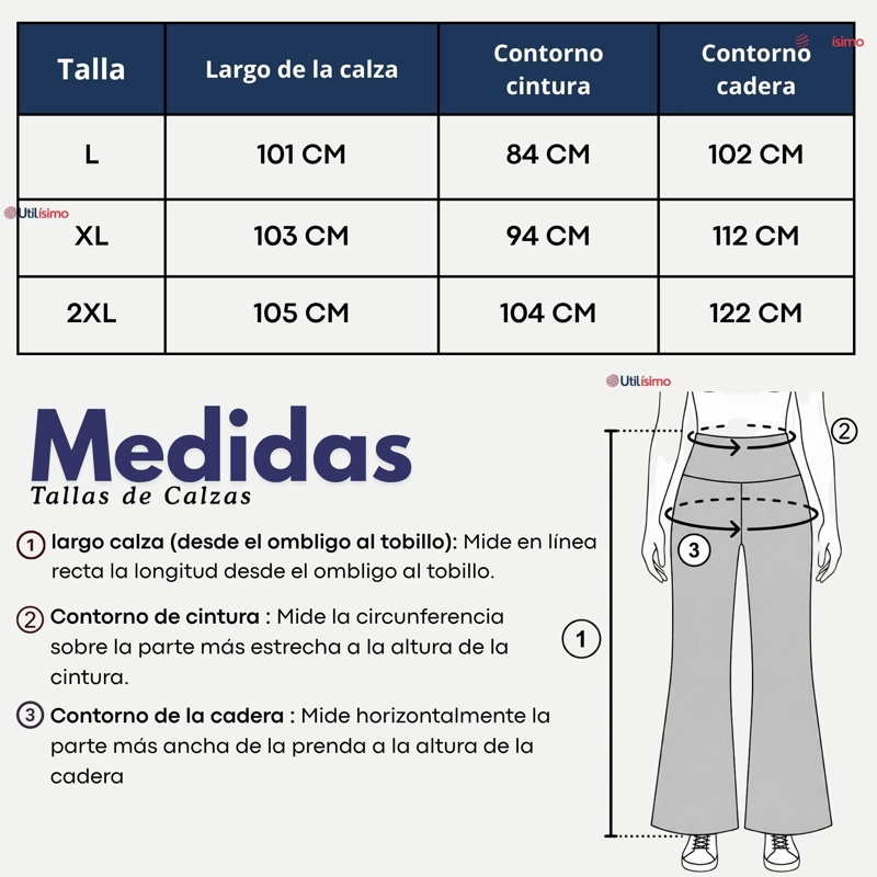 PANTALON POLAR CON CHIPORRO PALAZZO MUJER ELASTICADA TERMICA NEGRO JEANS - 4