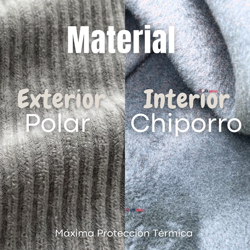 PANTALON PALAZZO NIÑA POLAR CON CHIPORRO ELASTICADA TERMICA GRIS MELANGE - 7