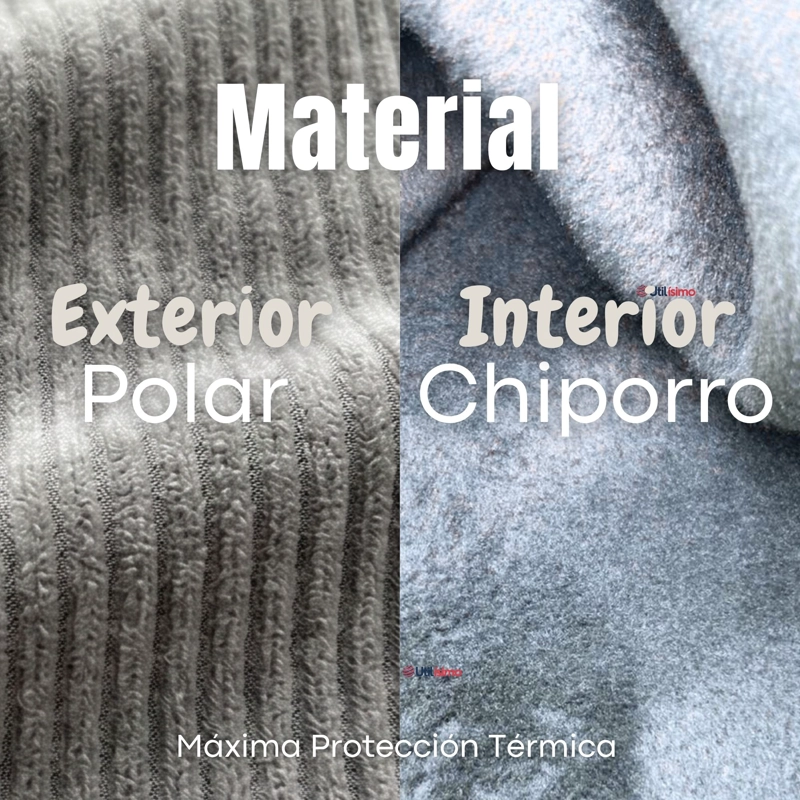 PANTALON PALAZZO POLAR CON CHIPORRO NIÑA JUVENIL ELASTICADA TERMICA MELANGE - 7
