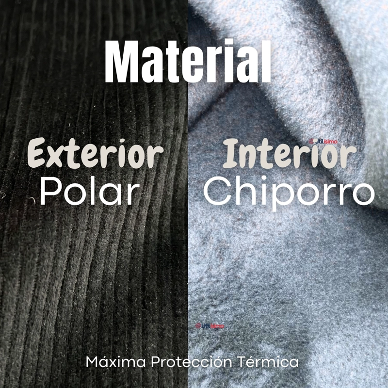PANTALON PALAZZO POLAR CON CHIPORRO NIÑA ELASTICADA TERMICA NEGRA - 7