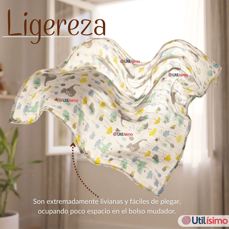 PACK 3 MANTAS MUSELINA 70X 70 CM BEBE  NIÑO MULTIUSO 100% ALGODON COLORES SURTIDOS - 9