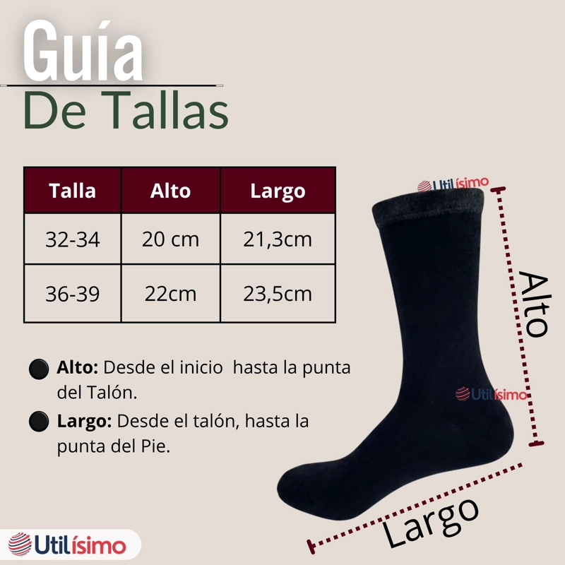 PACK 3 PARES CALCETINES CHIPORRO MUJER ULTRA TERMICO NEGRO INVIERNO POLAR - 4