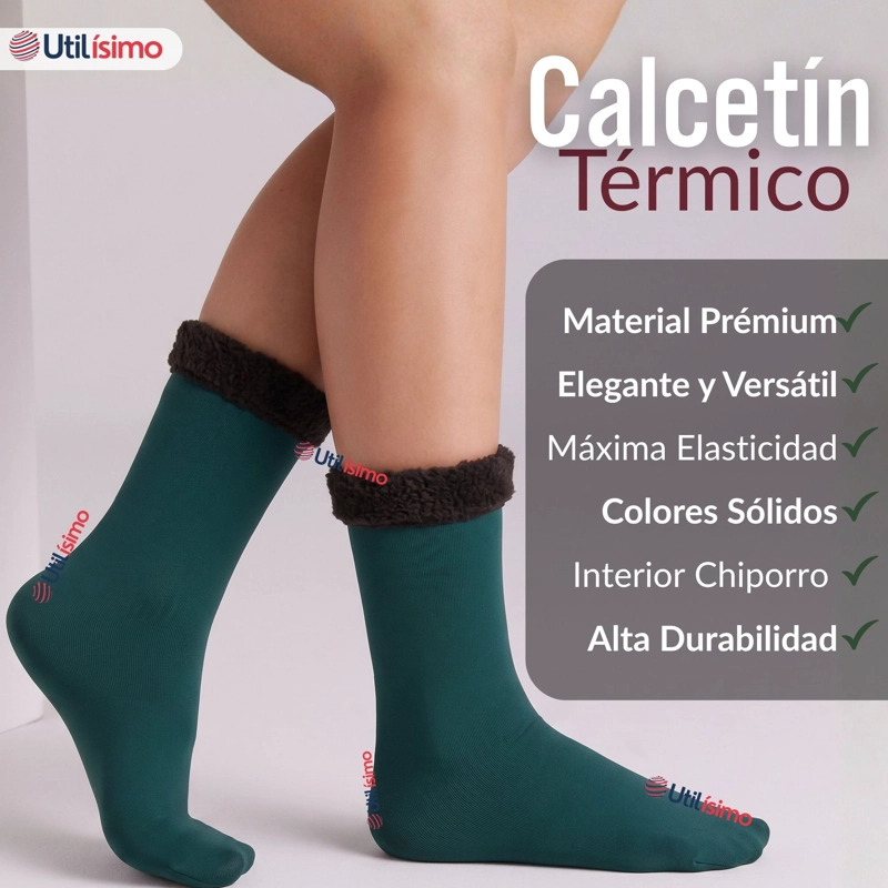 PACK 3 PARES CALCETINES CHIPORRO MUJER SURTIDOS ULTRA TERMICO INVIERNO UNICOLOR POLAR - 3