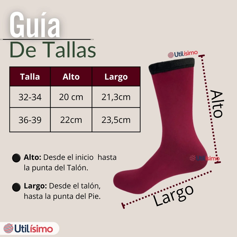 PACK 3 PARES CALCETINES CHIPORRO MUJER SURTIDOS ULTRA TERMICO INVIERNO UNICOLOR POLAR - 4