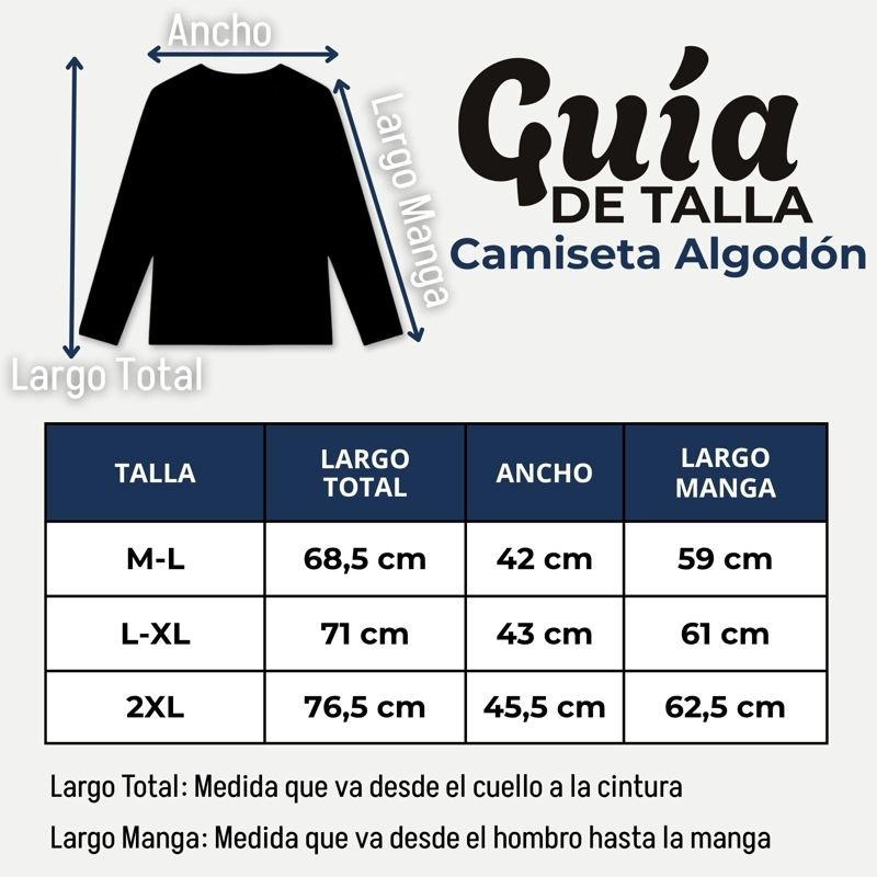 CAMISETA POLERA ALGODON MANGA LARGA CUELLO REDONDO PRIMERA CAPA HOMBRE - 3