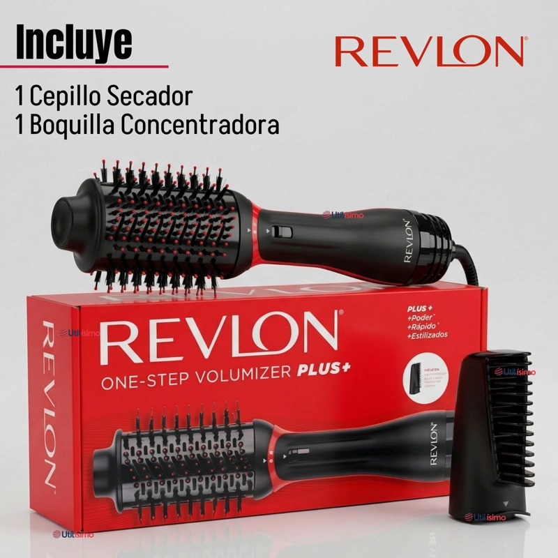 ONE STEP SECADOR ALISADOR VOLUMINIZADOR REVLON 1200W PLUS + - 2