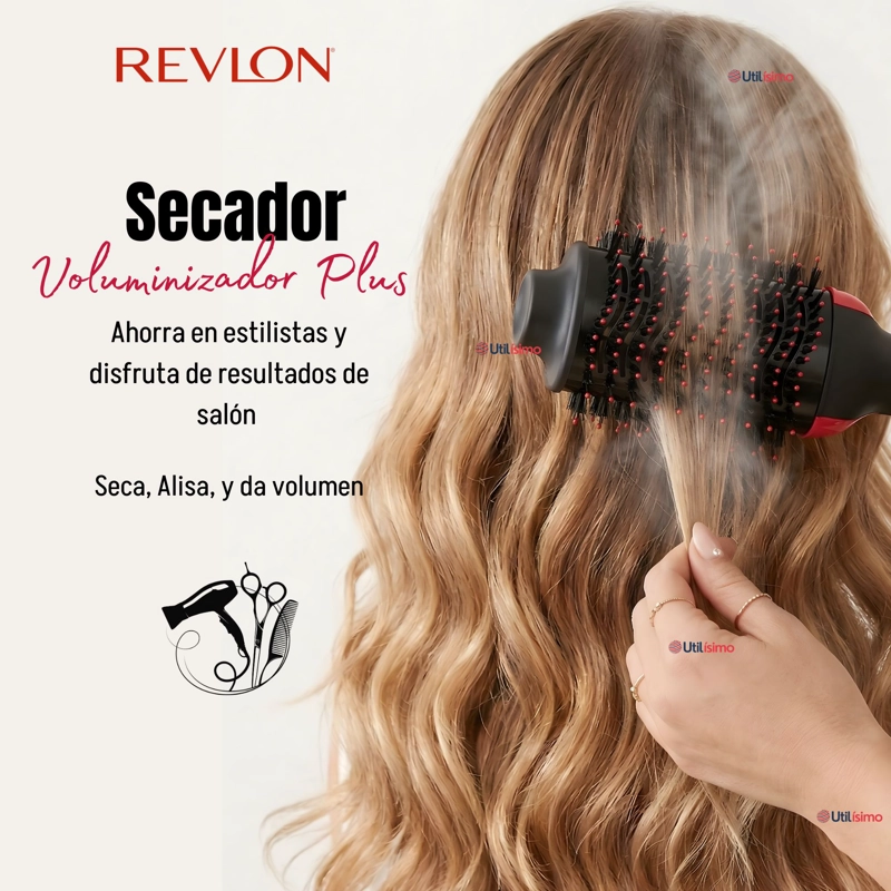 ONE STEP SECADOR ALISADOR VOLUMINIZADOR REVLON 1200W PLUS + - 4