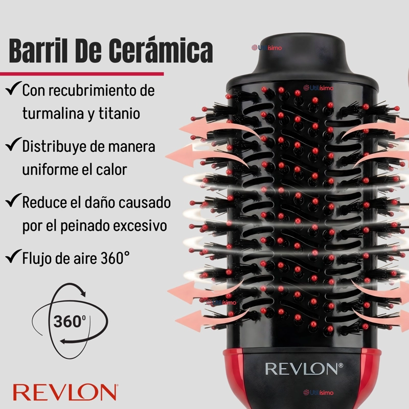 ONE STEP SECADOR ALISADOR VOLUMINIZADOR REVLON 1200W PLUS + - 5