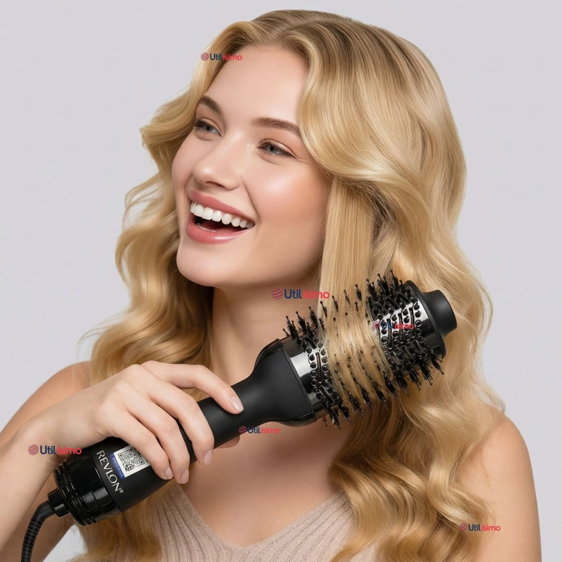 CEPILLO SECADOR ALISADOR DE CABELLO ONE STEP REVLON 800W TITANIUM - 1