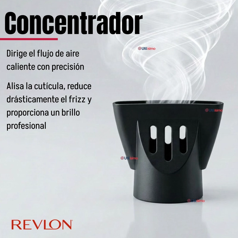 SET SECADOR Y PLANCHA ALISADORA PORTATIL REVLON 2000W - 6